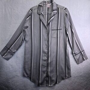 Victorias Secret Long Sleeve Pajama Top Nightgown Shirt Small Oversized‎ Luxury